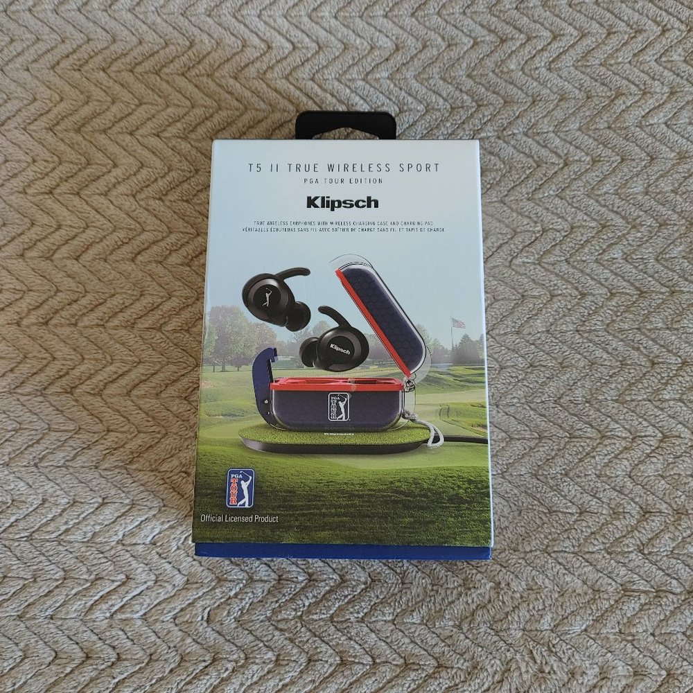 Klipsch T5 II True Wireless Sport PGA Tour Edition Earbuds - Color Black